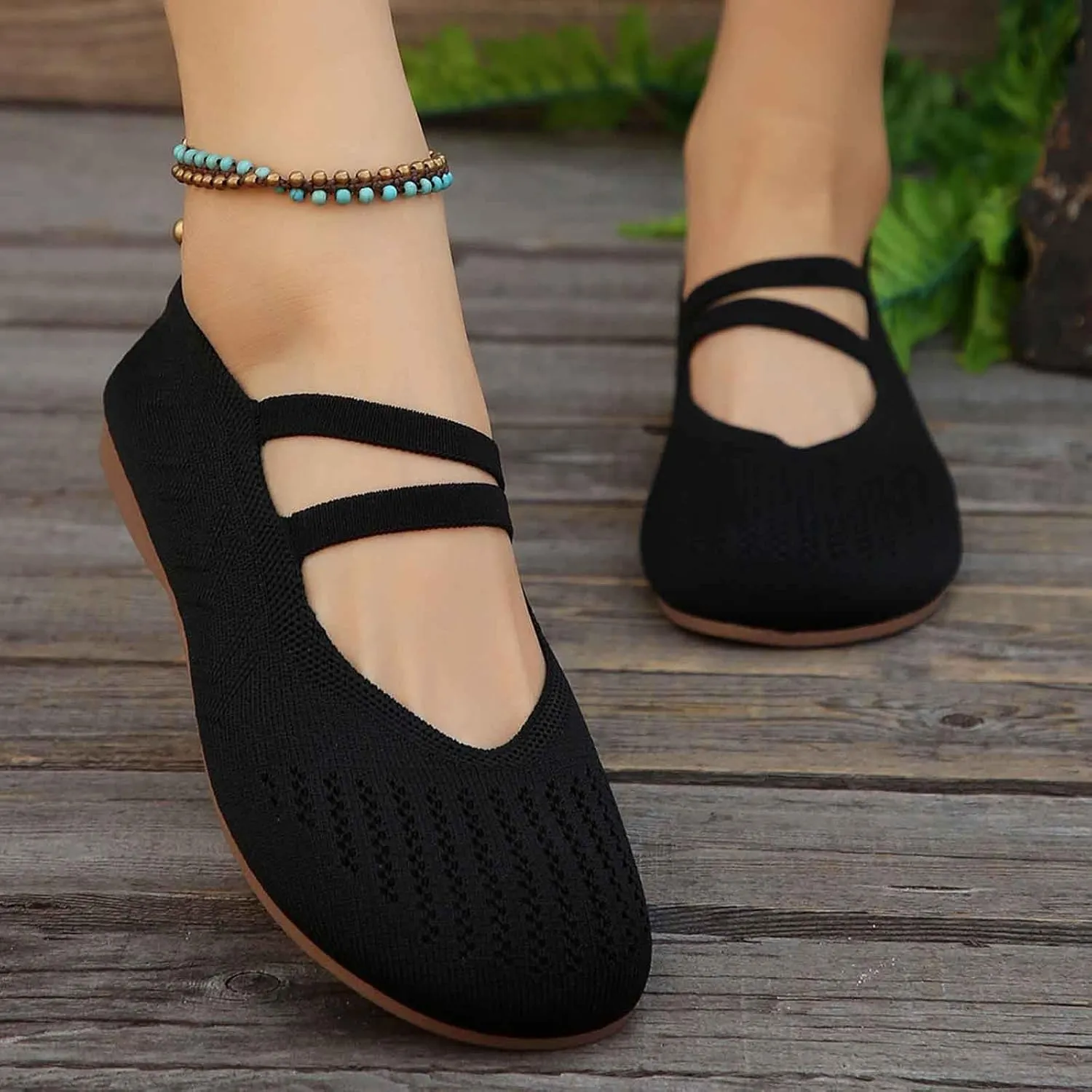 Women's Breathable Slip On Loafers Comfortable Casual Shoes for Daily Wear Spring Summer Fall Lightweight Flat
