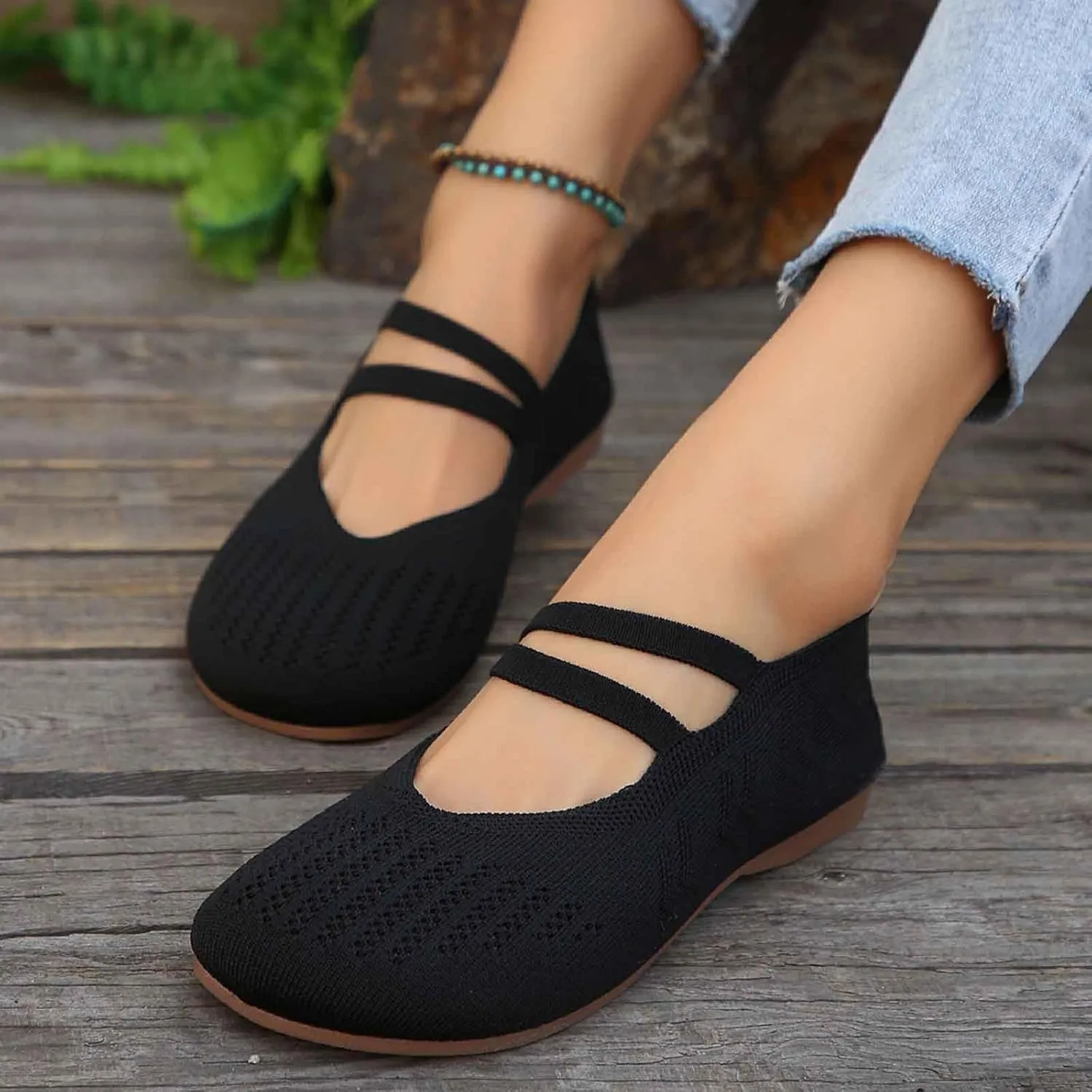 Women's Breathable Slip On Loafers Comfortable Casual Shoes for Daily Wear Spring Summer Fall Lightweight Flat