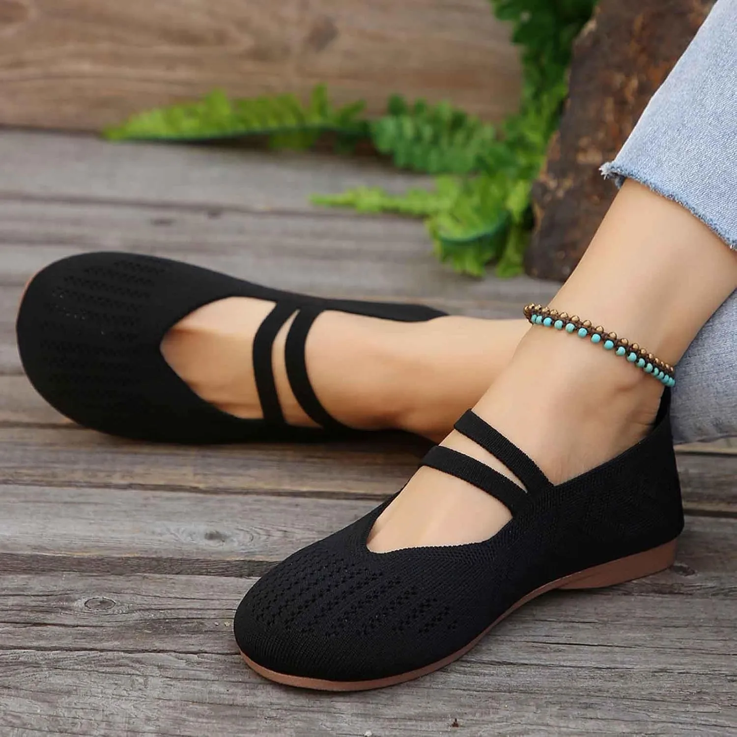 Women's Breathable Slip On Loafers Comfortable Casual Shoes for Daily Wear Spring Summer Fall Lightweight Flat