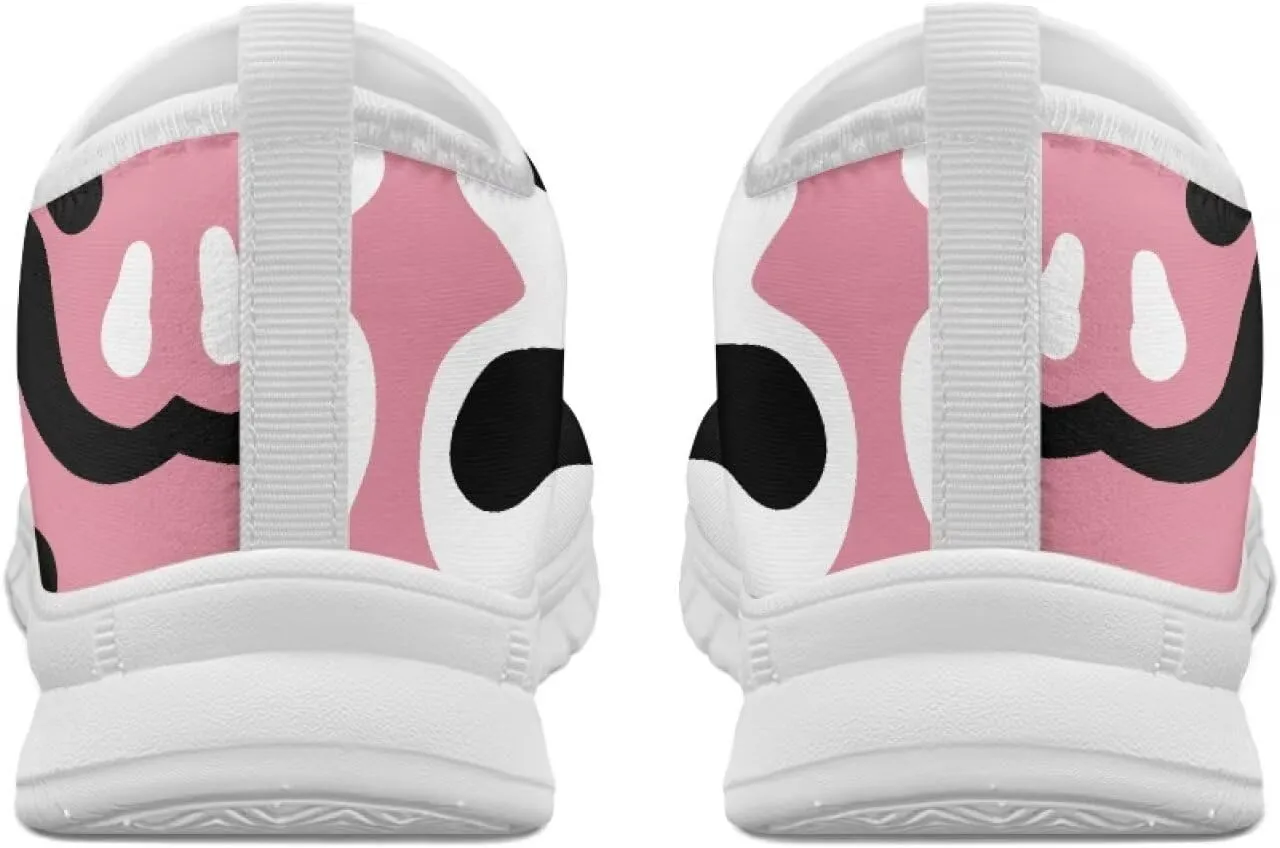 Womens Canvas Shoes Low Top Fashion Sneakers Slip on Walking ShoeWhite Sole