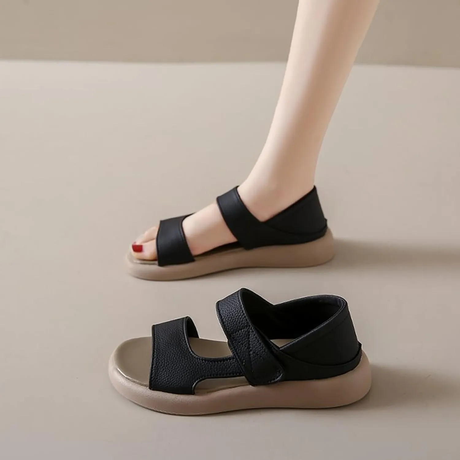 Womens Slip On Sandals Arch Support Orthopedic Open Toe Slides Wide Width Comfortable Summer Beach Slippers 2025