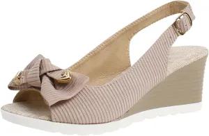 Women's Wedge Sandals Peep Toe Casual Platform Sandal Comfortable Ankle Strap Dressy Wedges Heels for Women with Arch Support Walking Slippers Beach Vacation Shoes